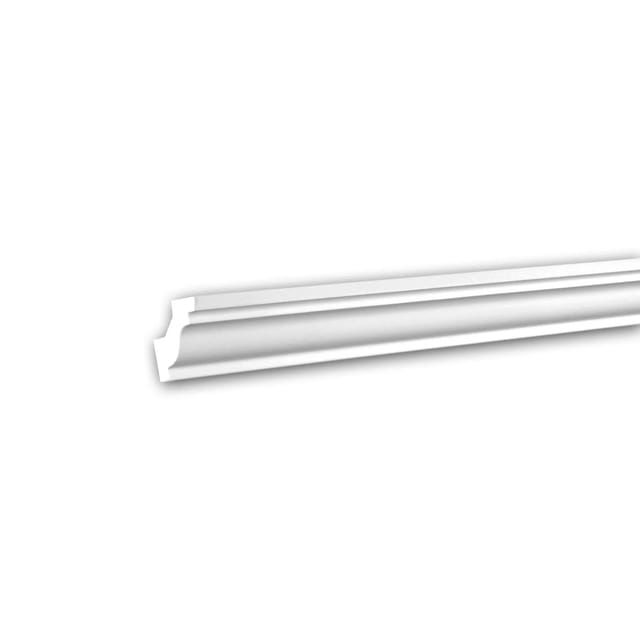 PROFHOME 150130F Flexible Eckleiste Stuckleiste aus Flexiblem Polyurethan 2 m 200 cm x 3 cm x 3,2 cm Weiß