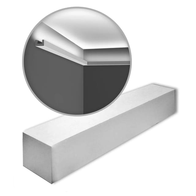 ORAC DECOR CX190-Box AXXENT Eckleisten 1 Karton Set mit 2 Zierleisten 4 m Weiß