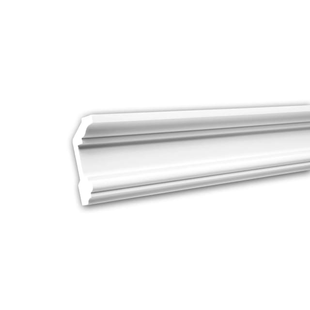 PROFHOME 150121F Flexible Eckleiste Stuckleiste aus Flexiblem Polyurethan 2 m 200 cm x 5 cm x 10 cm Weiß