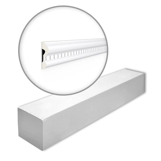 NOEL & MARQUET NMC Z32-Box ARSTYL Wandleisten 1 Karton Set mit 20 Stuckleisten 40 m Weiß