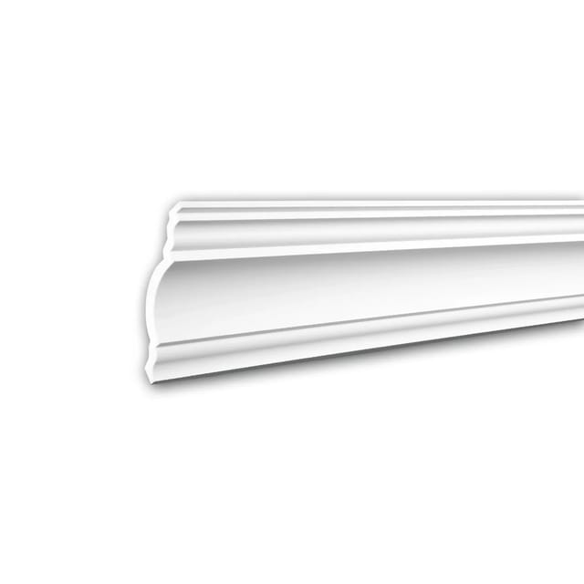 PROFHOME 150148F Flexible Eckleiste Stuckleiste aus Flexiblem Polyurethan 2 m 200 cm x 12 cm x 11,7 cm Weiß