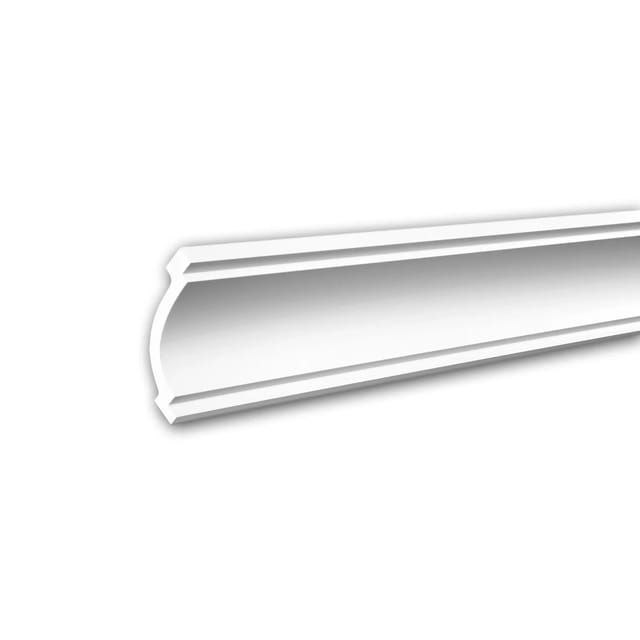 PROFHOME 150106 Eckleiste aus Polyurethan Deckenleiste Stuckleiste 2 m 200 cm x 9 cm x 7,2 cm Weiß