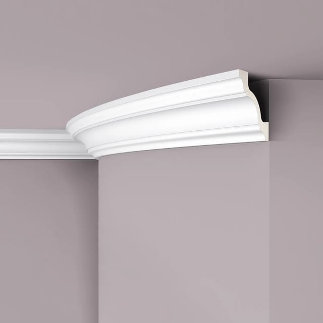 NOEL & MARQUET NMC Z19 Flex ARSTYL Flexible Eckleiste Zierleiste Stuckleiste 2 m 200 cm x 7,9 cm x 7,9 cm Weiß