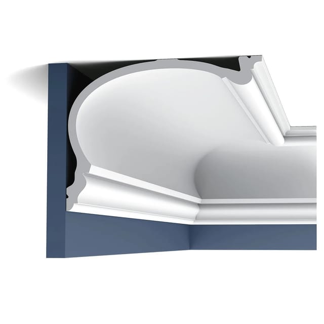 ORAC DECOR C343 HERITAGE XL LUXXUS Stuck Profil Zierleiste Wand-Dekor-Leiste 2m 200 cm x 19 cm x 25 cm Weiß