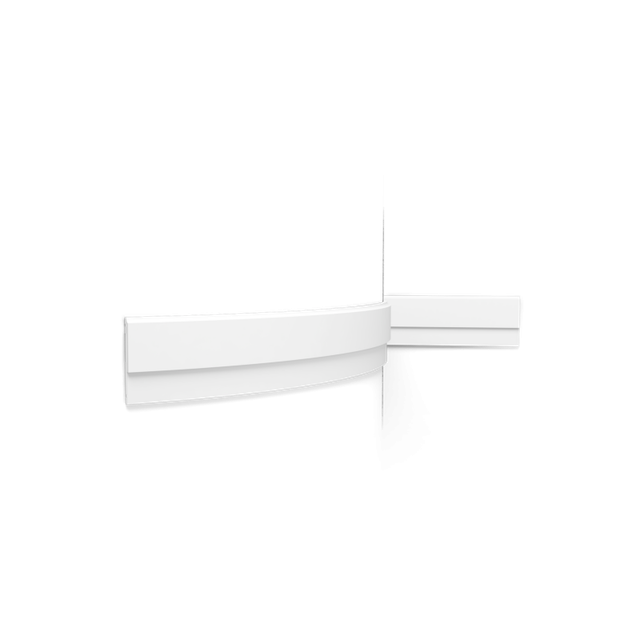 ORAC DECOR P9900F LUXXUS Flexible Stuck Leiste Wandleiste Friesleiste Profil 2 m 200 cm x 8 cm x 1 cm Weiß