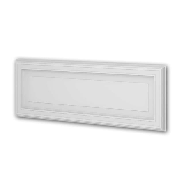 PROFHOME 159821 3D Wandpaneel Wandvertäfelung Akustikpaneel 0,75 m2 150 cm x 4,2 cm x 50 cm Weiß