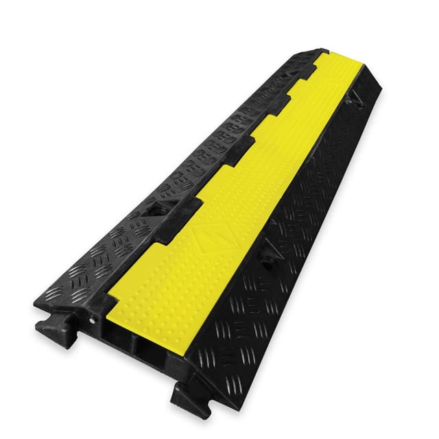 KARAT Kabelbrücke Peak für Sichere Kabelführung Schwarz-Gelb 98 x 24 x 4,4 cm