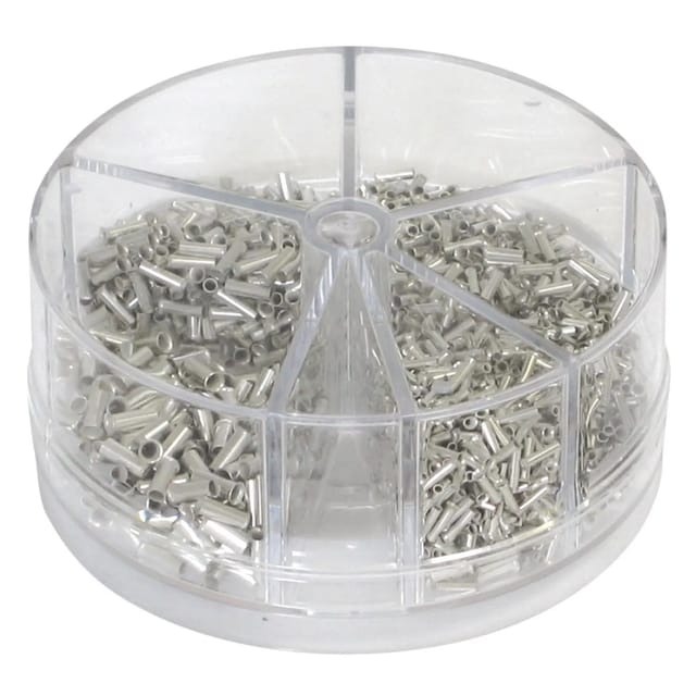 Blanko Aderendhülsen-Set 0,5 - 2,5 mm² Unisoliert 1900 Stück