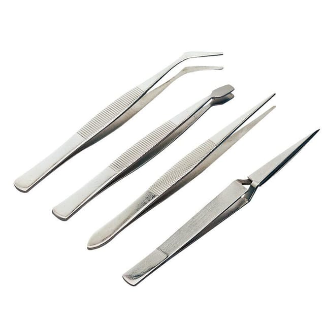 Pebaro Pinzetten-Set 4-Teilig Große Pinzetten
