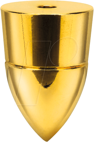 Dynavox Lautsprecher Bullet Spikes 4er-Set Messing
