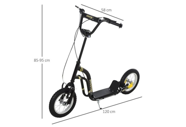 HOMCOM Kinderroller mit Luftreifen