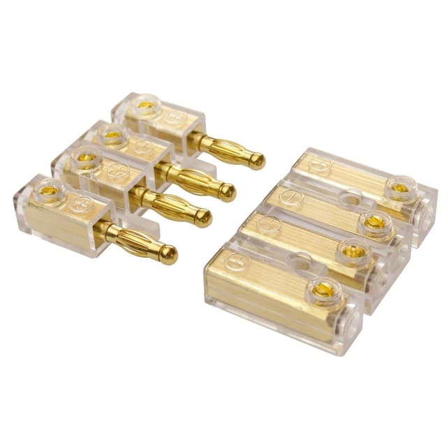 Rockwood Bananenstecker 4-Fach Vergoldet
