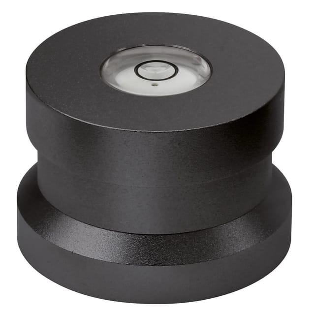 Dynavox Schallplatten Single Mittelstück mit Libelle ASP3 Schwarz