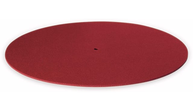 Dynavox Plattentellerauflage PM2 Filz Rot