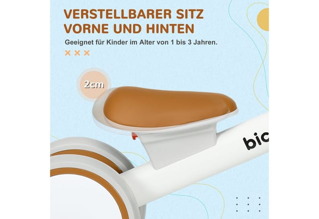 AIYAPLAY Kinder Laufrad mit TPU-Rädern