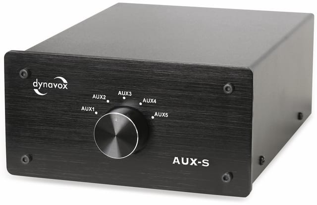 Dynavox HiFi Eingangs-Erweiterung für Verstärker Silber AUX-S