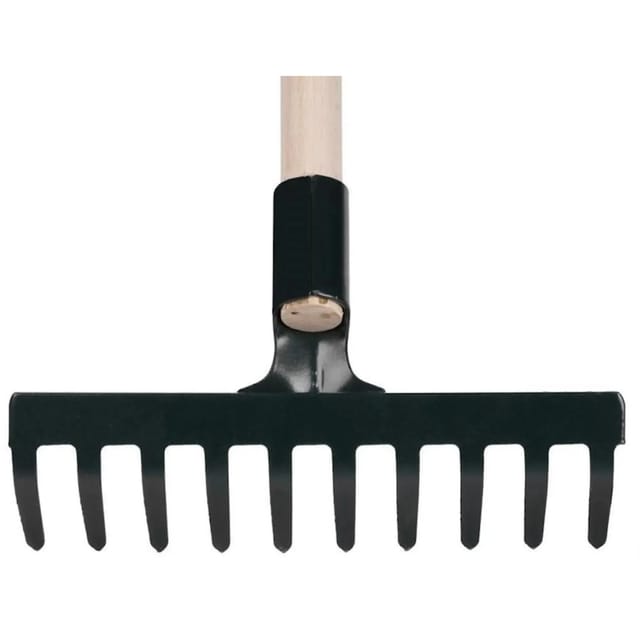 PROREGAL Gartenharke R107SK 10 Zinken Holzgriff 1600mm