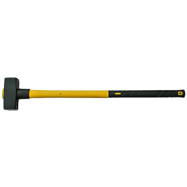 PROREGAL Fäustelhammer 5,0 kg Fiberglasstiel mit Gummi Griff