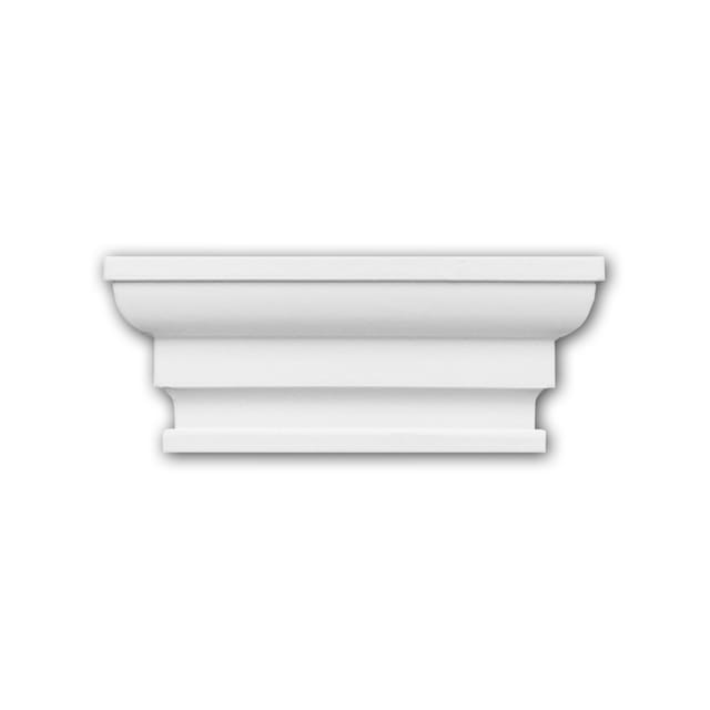 PROFHOME 155003 Byblos Regalfront Zierelement Stuckdekor, 13,4 cm x 5,3 cm x 4,3 cm Weiß