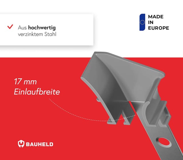 Bauheld Einlauftrichter Rollladen 17mm Weiß 1 Paar