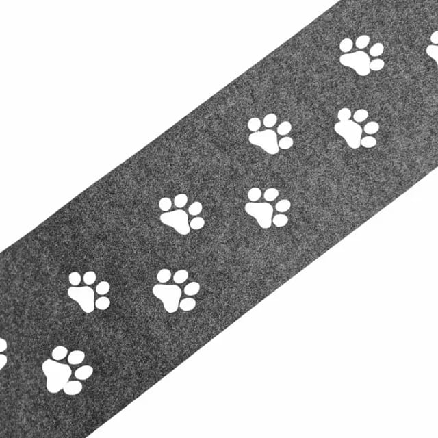 zaunzu Sichtschutz Design Vlies Dekor Tapsi Einzelstreifen Hellgrau 2,55m