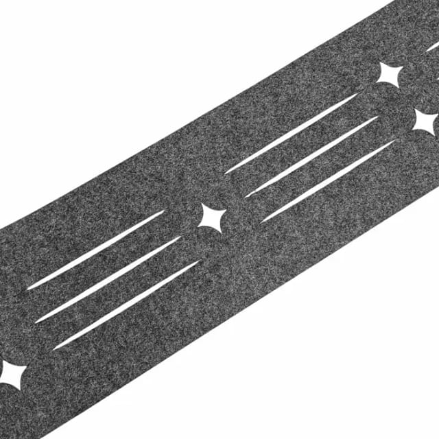 zaunzu Sichtschutz Design Vlies Dekor Starline Einzelstreifen Hellgrau 2,55m