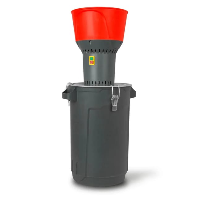 EBERTH Elektrische Getreidemühle 60L Eimer 1300 W 13L Einfülltrichter 400 kg/h