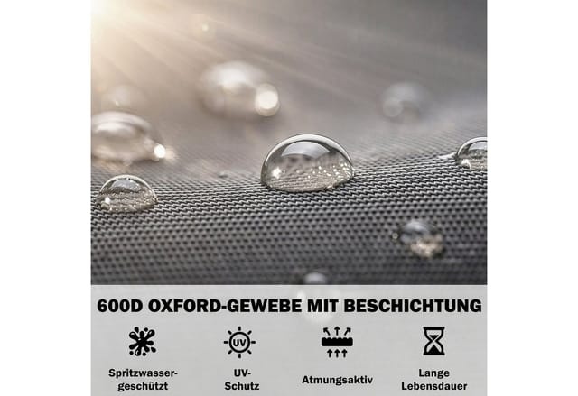 Outsunny Abdeckung für Schaukel Polyester Dunkelgrau 205L x 124B x 164Hcm