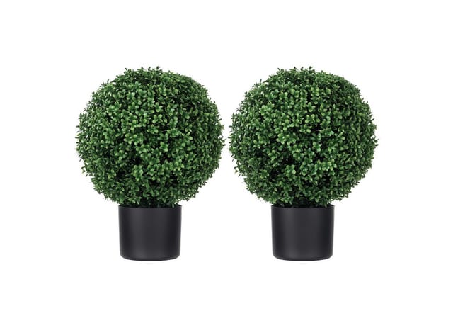 HOMCOM Künstliche Pflanzen 2er-Set mit Blumentopf