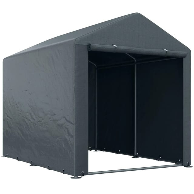 Outsunny Garagenzelt 1,6 x 2,18 x 1,72m mit UV-Schutz Dunkelgrau