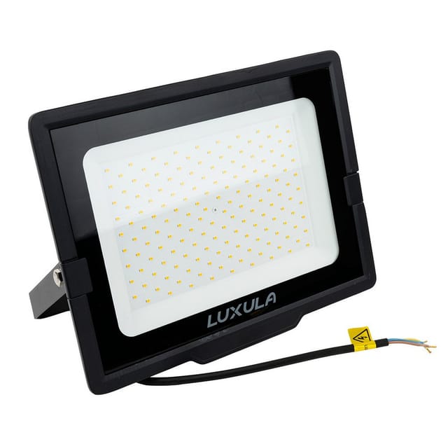 LUXULA LED Fluter 150W Strahler 4000K Neutralweiß 15000lm Außenstrahler Schwarz IP65