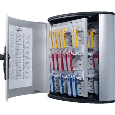 Durable Schlüsselkasten Key Box Code Zahlenschloss für 36 Schlüssel Silber