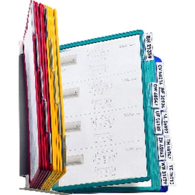 Durable Sichttafelsystem Vario Wall mit 20 Sichttafeln Mehrfarbig