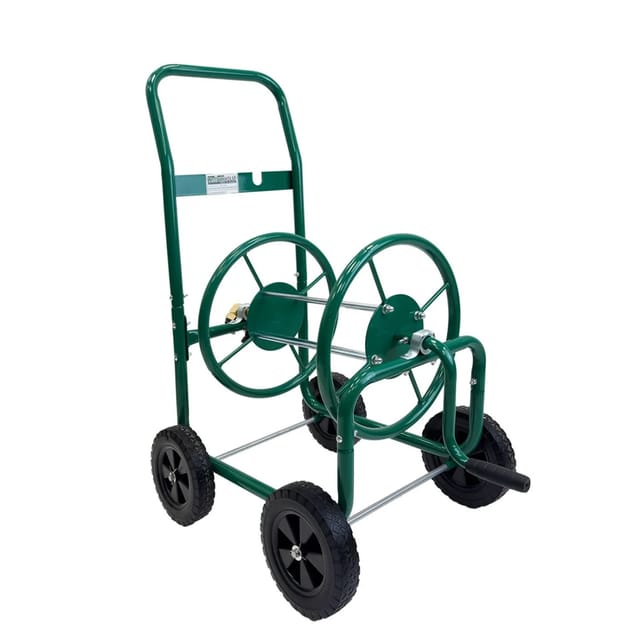 TRUTZHOLM Schlauchwagen Basic 4 Räder 95,5x58 cm Stahl Für 50 m 3/4 Zoll Gartenschlauch Grün