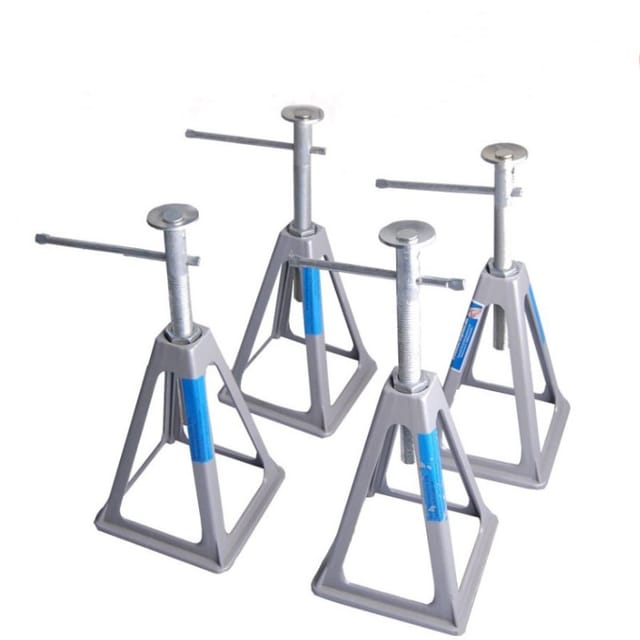 TRUTZHOLM 4x Wohnwagenstützen Aluminium Höhenverstellbar 28 Bis 43 cm Tragkraft 3600 kg