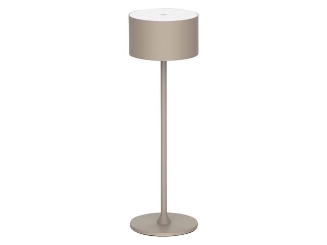 ENOVALITE Akkutischleuchte LED Dimmbar CCT Einstellbar 2700-6500K IP44 Kabellos Sand