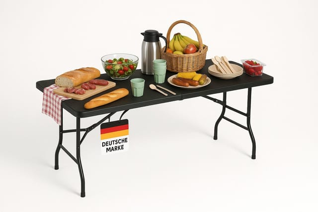 Albatros Buffettisch Klapptisch Schwarz