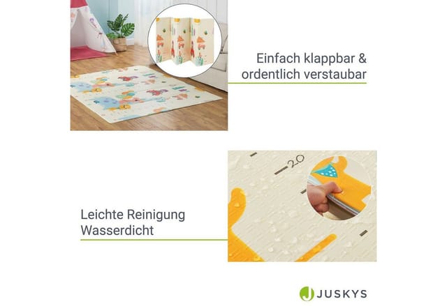 Juskys Kinder Spielmatte Lina 180 x 200 cm