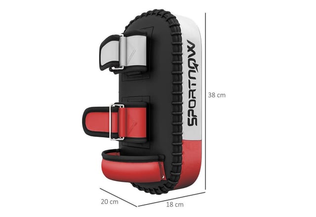 SPORTNOW Schlagpolster Kunstleder EPE Schwarz 38L x 20B x 18Hcm