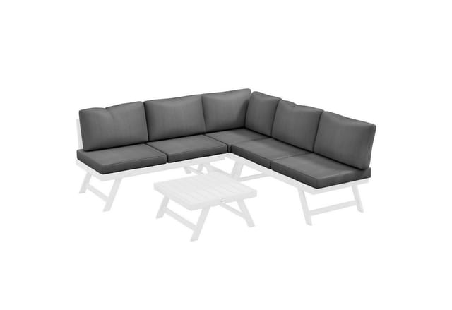 Outsunny Garten Sofa Set Polyester Grau 115L x 61B x 65H cm