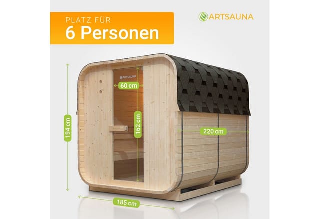 ARTSAUNA Cube Fasssauna Nolvik (XL)