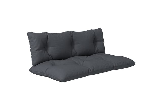 Outsunny Sitzkissen-Set für Draußen Polyesterstoff Dunkelgrau 120L x 60B x 15Hcm