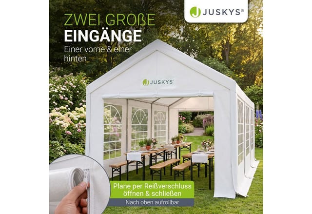 Juskys Festzelt Partyzelt Gala 3x6 m Weiß