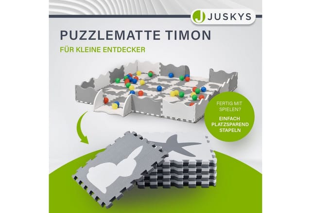 Juskys Kinder Puzzlematte Timon 36-teilig Pets and Corner