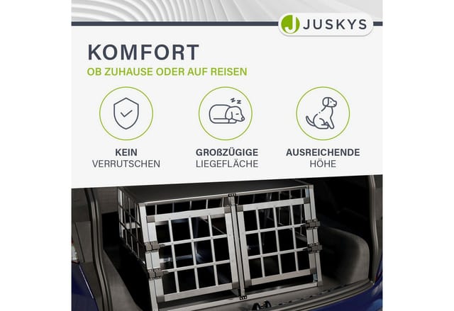 Juskys Alu Hundetransportbox L X