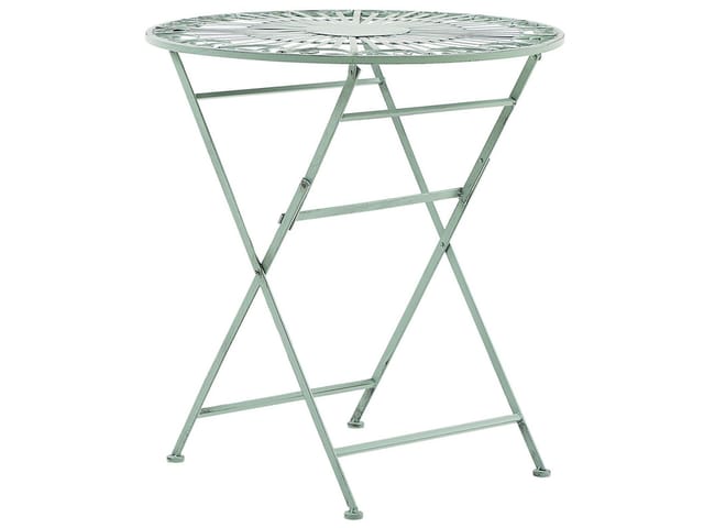 Beliani Runder Tisch TRENTO Hellgrün 70x70x75
