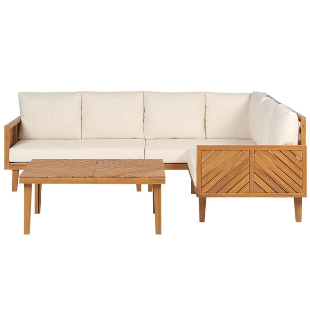 Beliani Sitzgruppe BARATTI Hellbeige