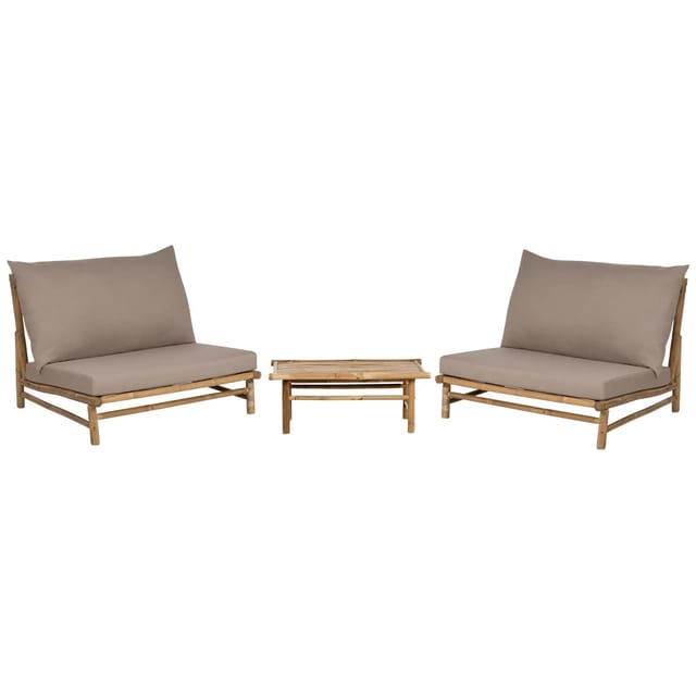 Beliani Lounge Set TODI Taupe