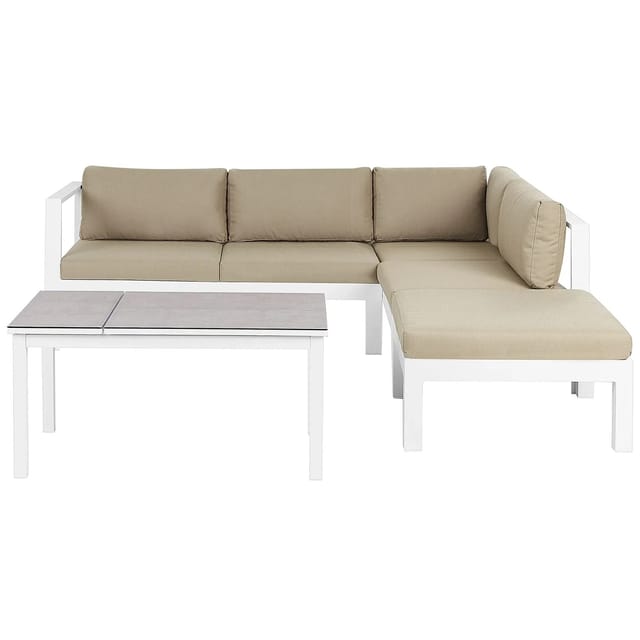 Beliani Lounge Set MESSINA Sandbeige