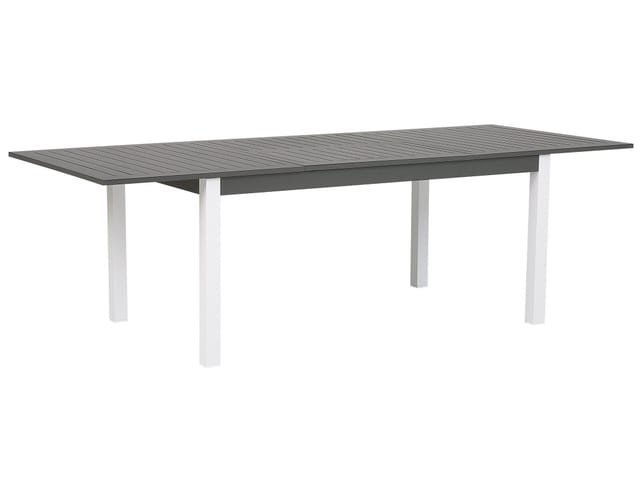 Beliani Gartentisch PANCOLE Dunkelgrau 168x100x75